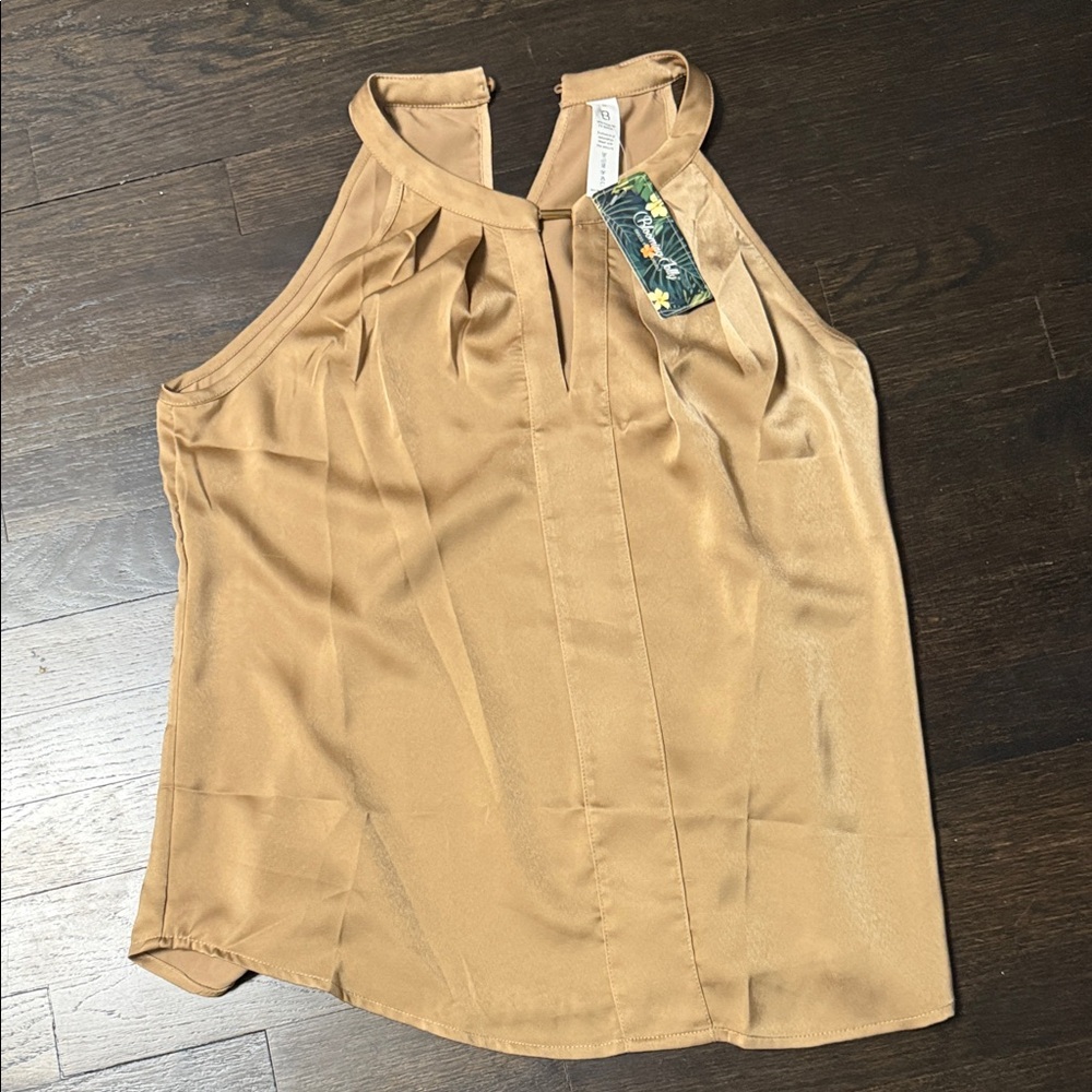 Banana Republic Tan Halter Blouse